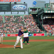 Howard Young Threw The Boston Red Sox Ceremonial Pitch